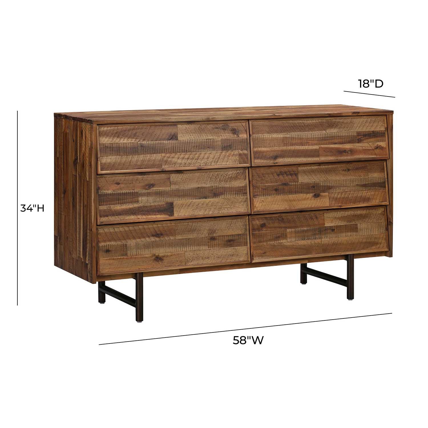 Tov Furniture Bushwick Wooden Dresser