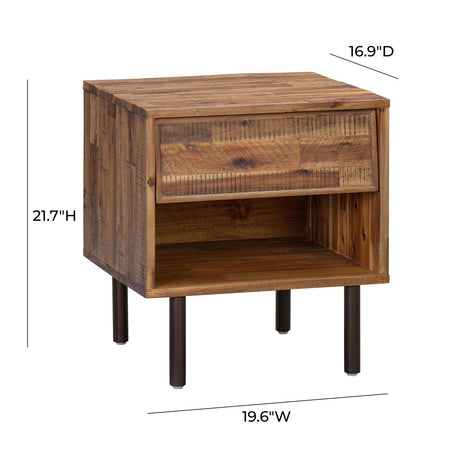 Tov Furniture Bushwick Wooden Nightstand