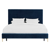 Delilah Textured Velvet Bed | TOV | Home Elegance USA