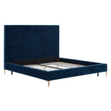 Delilah Textured Velvet Bed | TOV | Home Elegance USA