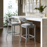 Tov Furniture Tiffany Velvet Bar Stool