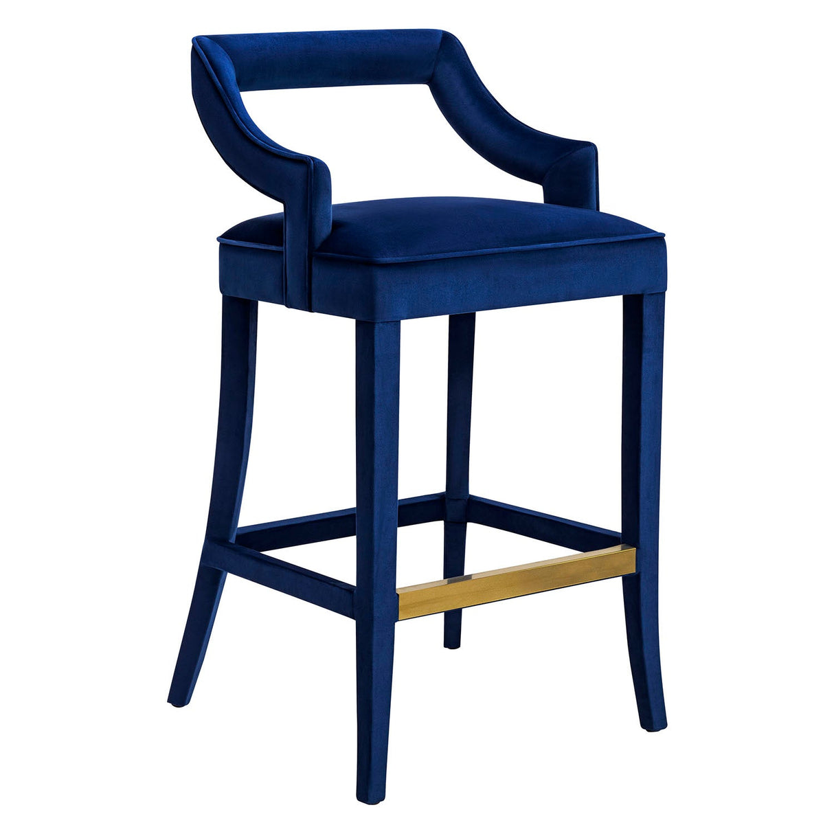 Tov Furniture Tiffany Velvet Bar Stool