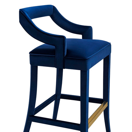 Tov Furniture Tiffany Velvet Bar Stool