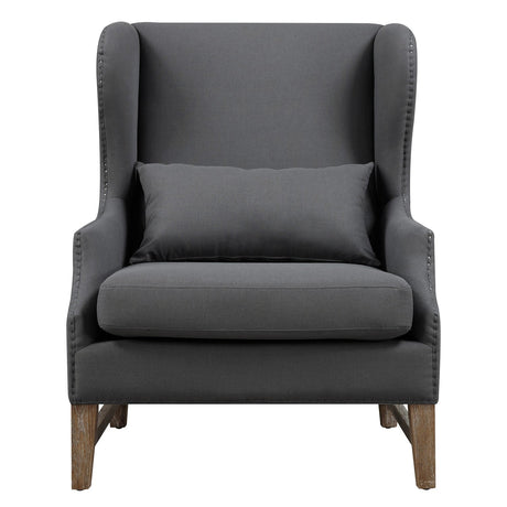 Devon Linen Wing Chair | TOV