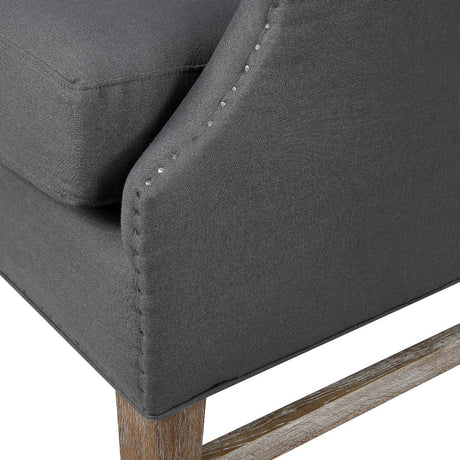 Devon Linen Wing Chair | TOV