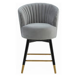 Tov Furniture Liana Velvet Swivel Stool