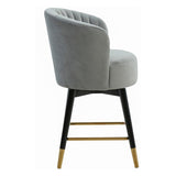 Tov Furniture Liana Velvet Swivel Stool