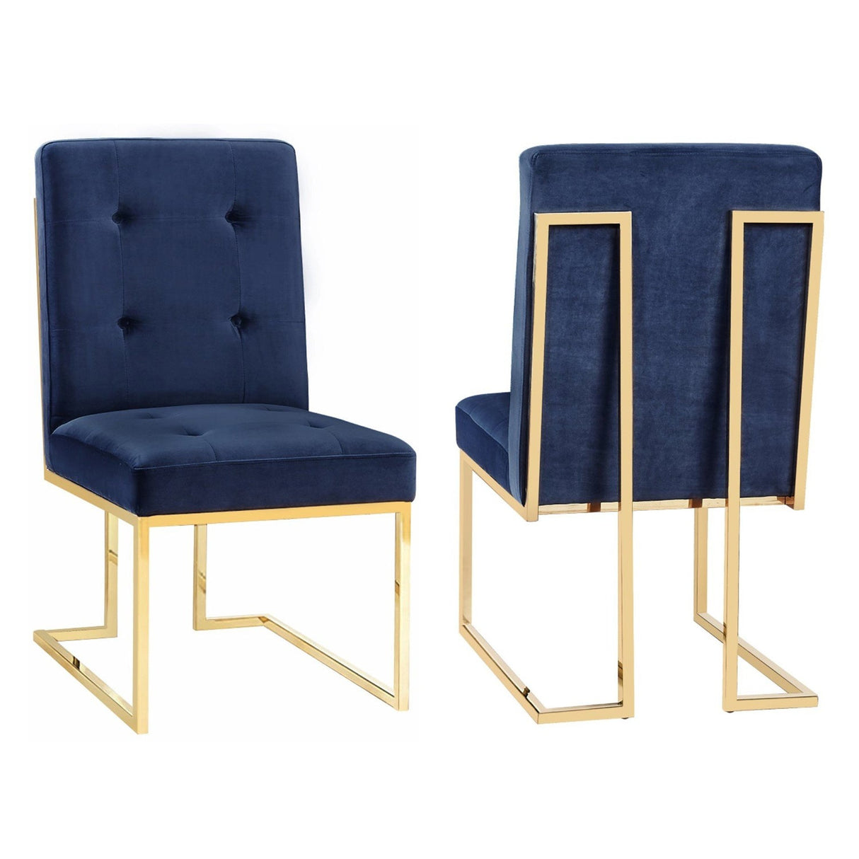 Akiko Velvet Chair Set Of 2 | TOV | Home Elegance USA