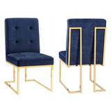 Akiko Velvet Chair Set Of 2 | TOV | Home Elegance USA