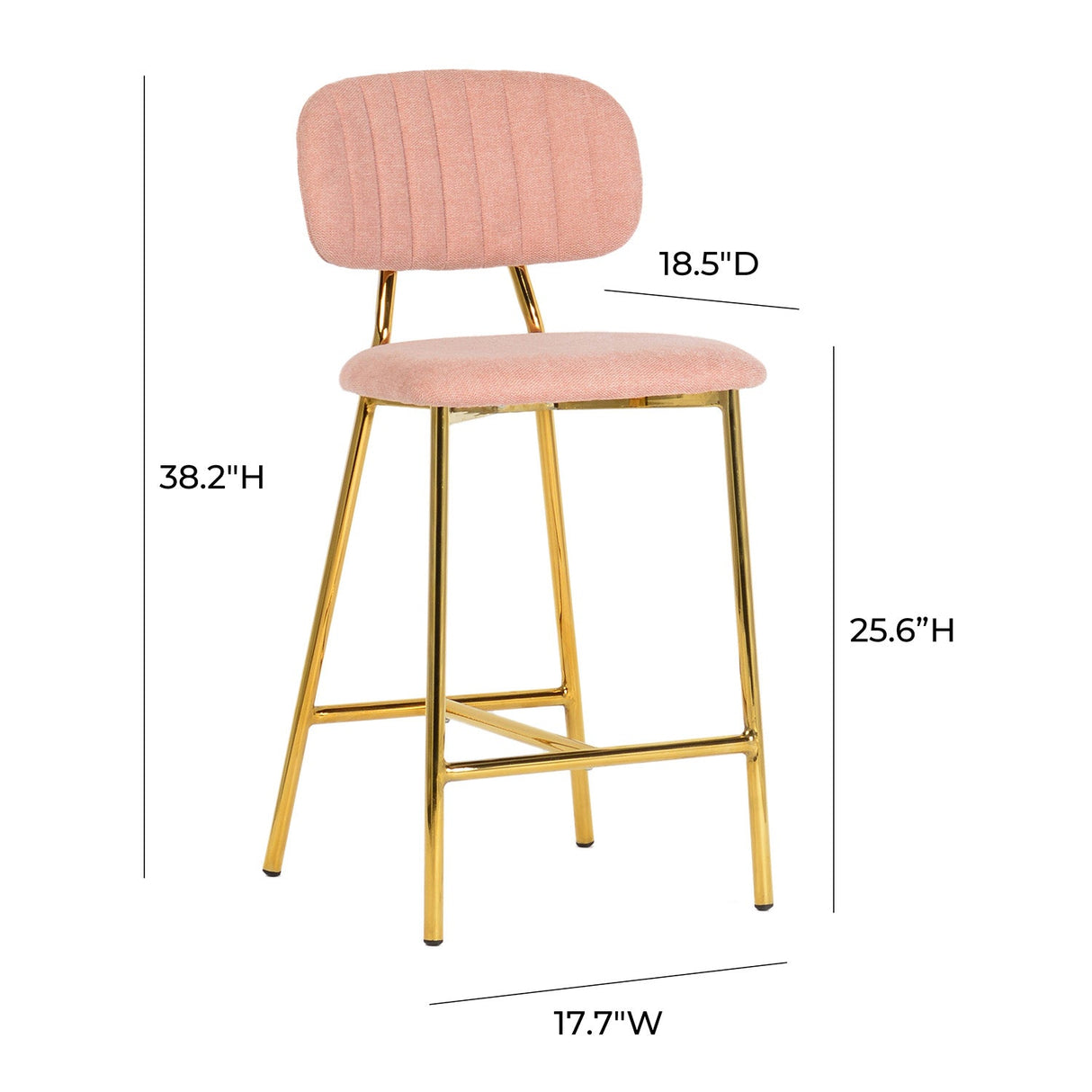 Ariana Counter Stool Set Of 2 | TOV - TOV - D4334 - Home Elegance USA - 16