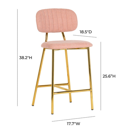 Ariana Counter Stool Set Of 2 | TOV - TOV - D4334 - Home Elegance USA - 16