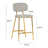 Ariana Counter Stool Set Of 2 | TOV - TOV - D4335 - Home Elegance USA - 8