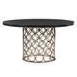 Valentina Brass Round Dining Table | TOV