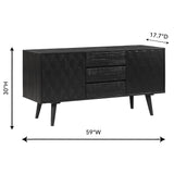 Tov Furniture Valentina Black Buffet