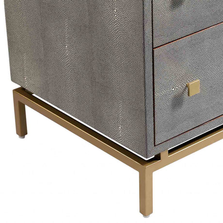 Tov Furniture Pesce Shagreen Nightstand