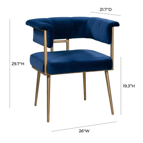 Astrid Velvet Dining Chair | TOV - TOV - D44023 - Home Elegance USA - 21