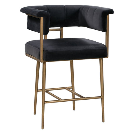 Tov Furniture Astrid Velvet Counter Stool