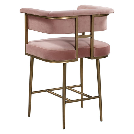 Astrid Velvet Counter Stool | TOV - TOV - D44026 - Home Elegance USA - 15