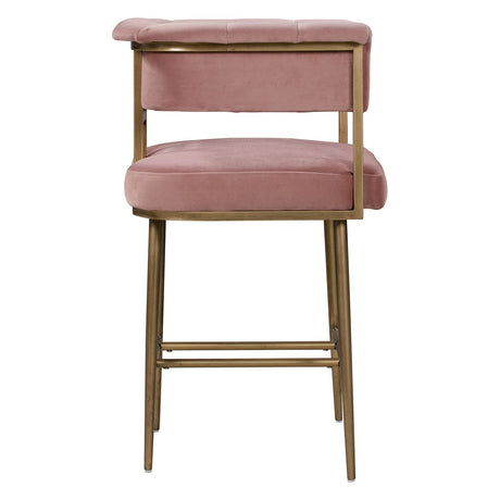 Astrid Velvet Counter Stool | TOV - TOV - D44026 - Home Elegance USA - 14