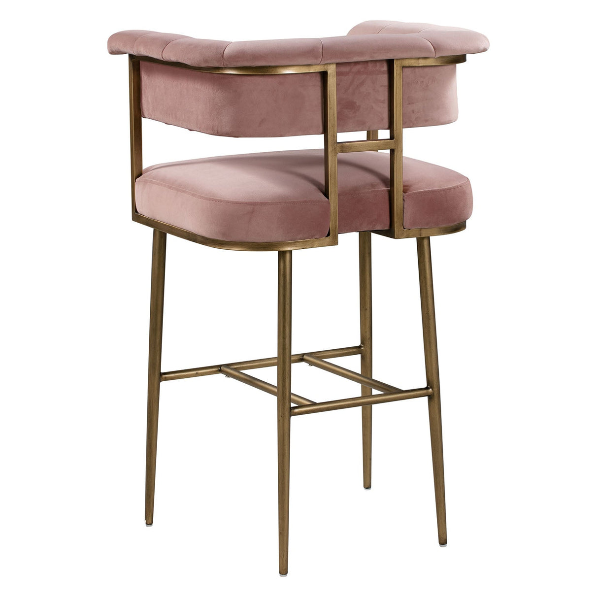 Astrid Velvet Bar Stool | TOV - TOV - D44028 - Home Elegance USA - 5