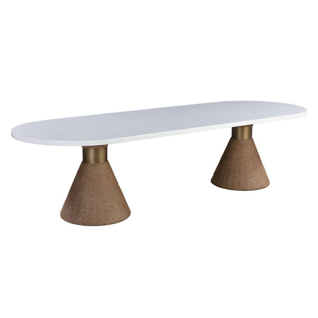 Tov Furniture Rishi Rope Oval Dining Table