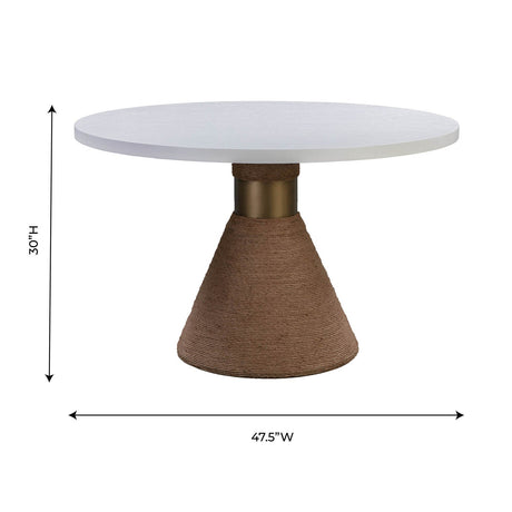 Tov Furniture Rishi Rope Round Dining Table