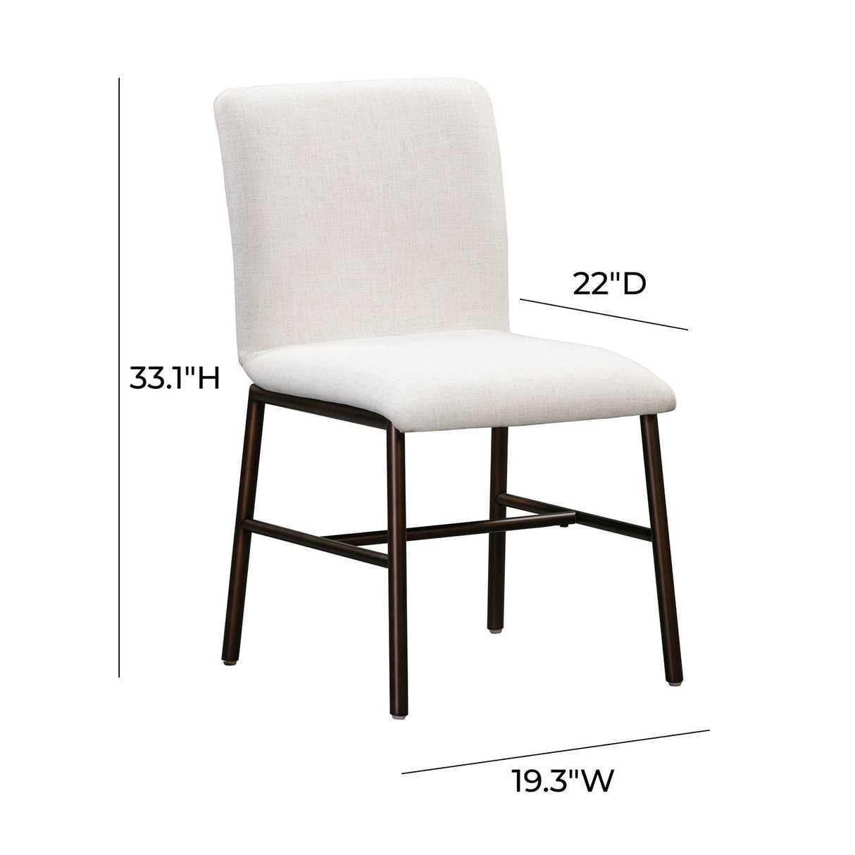 Bushwick Upholstered Dining Chair Set Of 2 | TOV | Home Elegance USA