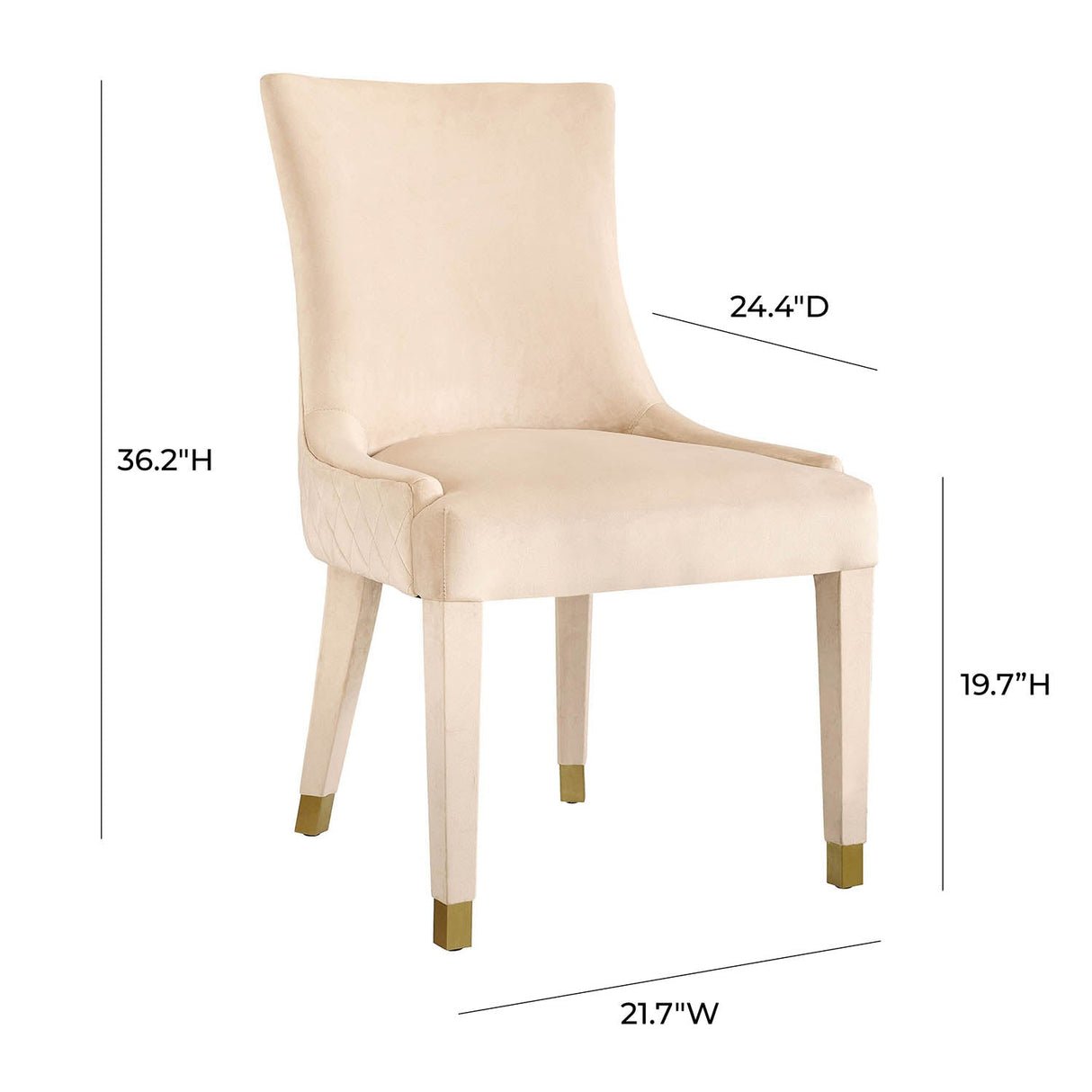 Diamond Dining Chair Set Of 2 | TOV | Home Elegance USA