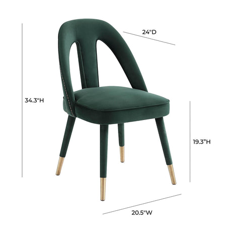 Tov Furniture Petra Velvet Side Chair