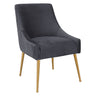 Beatrix Pleated Velvet Side Chair | TOV | Home Elegance USA