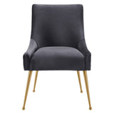 Beatrix Pleated Velvet Side Chair | TOV | Home Elegance USA