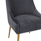 Beatrix Pleated Velvet Side Chair | TOV | Home Elegance USA