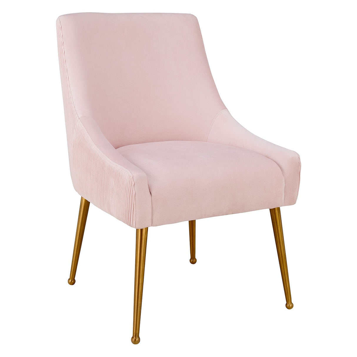 Beatrix Pleated Velvet Side Chair | TOV | Home Elegance USA