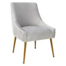 Beatrix Pleated Velvet Side Chair | TOV | Home Elegance USA