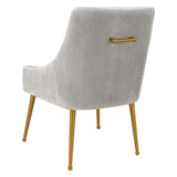 Beatrix Pleated Velvet Side Chair | TOV | Home Elegance USA