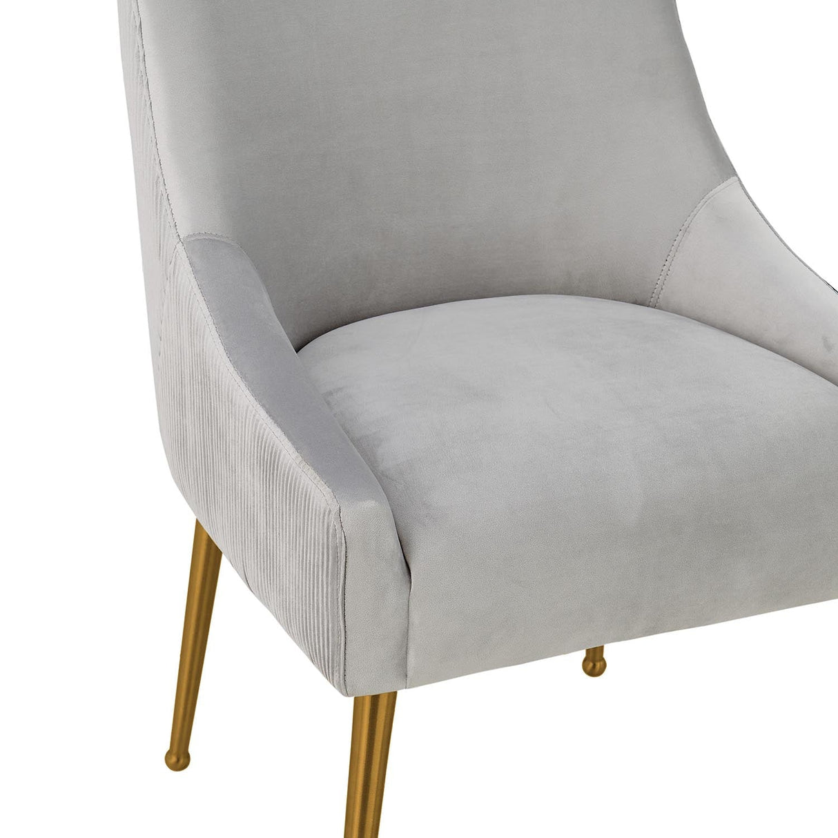 Beatrix Pleated Velvet Side Chair | TOV | Home Elegance USA