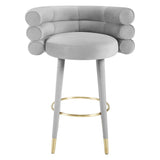 Betty Velvet Bar Stool | TOV | Home Elegance USA