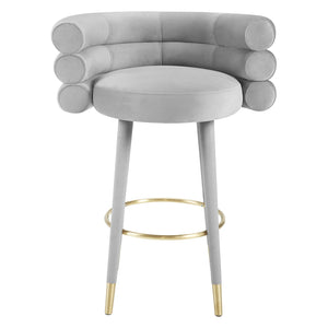 Tov Furniture Betty Velvet Bar Stool