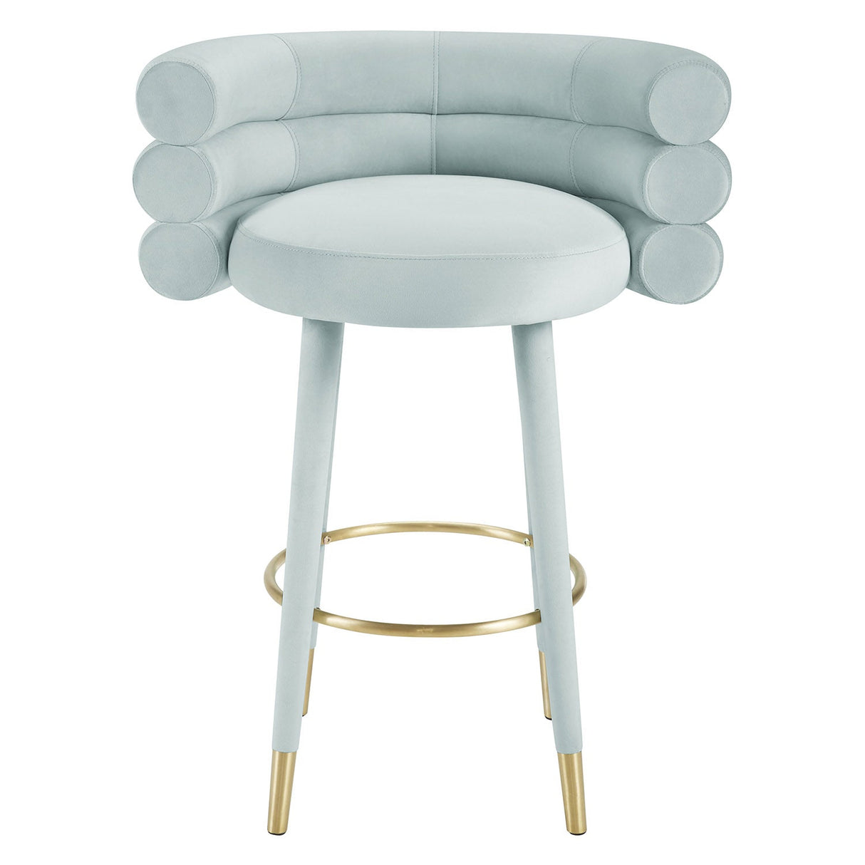 Betty Velvet Bar Stool | TOV | Home Elegance USA