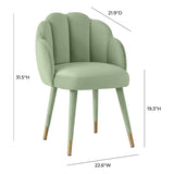 Tov Furniture Gardenia Velvet Dining Chair