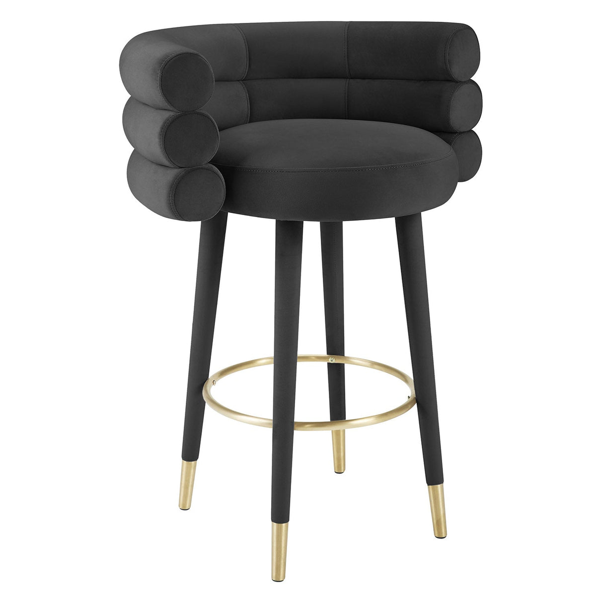 Betty Velvet Bar Stool | TOV | Home Elegance USA