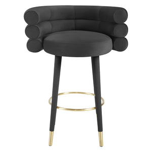 Tov Furniture Betty Velvet Bar Stool