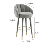 Tov Furniture Myla Swivel Bar Stool