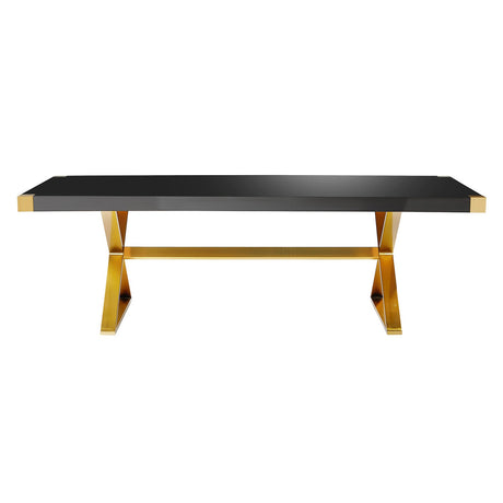 Adeline Lacquer Dining Table | TOV - TOV - D68303 - Home Elegance USA - 12