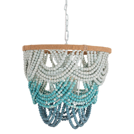 Tov Furniture Jade Ombre Bead Chandelier