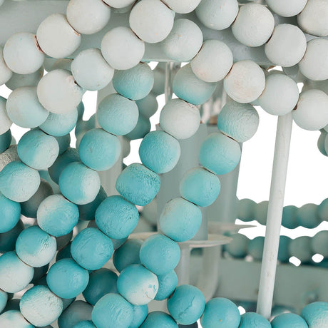 Tov Furniture Jade Ombre Bead Chandelier