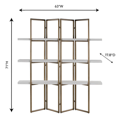 Tov Furniture Kupa Concrete Bookcase