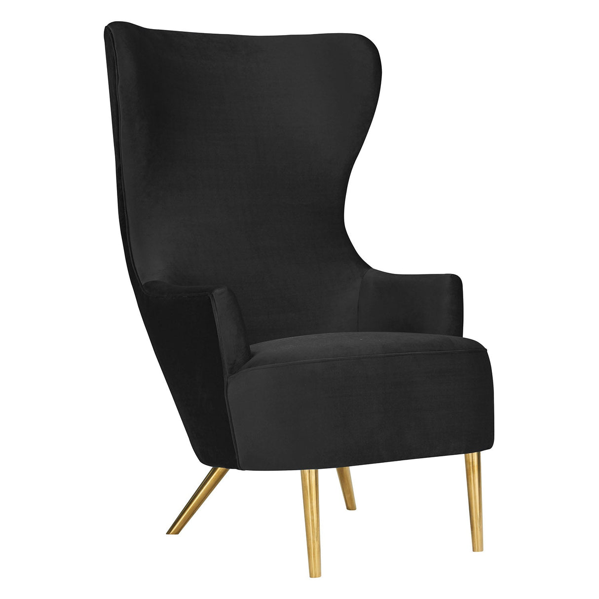 Tov Furniture Julia Velvet Wingback Chair