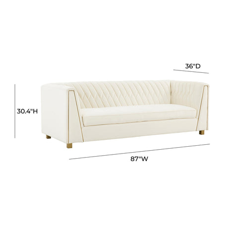 Tov Furniture Wafa Velvet Sofa