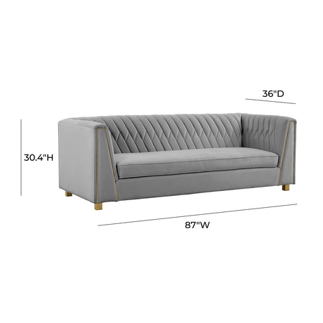 Tov Furniture Wafa Velvet Sofa